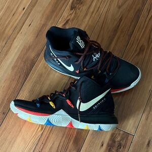 Nike Kyrie Black with Multicolor Accents Sneakers
